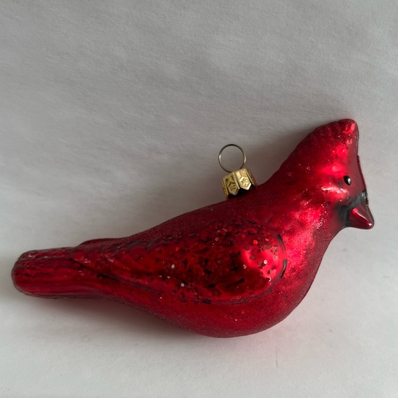 Glass Cardinal Ornament for Christmas Tree & Wreath Holiday Winter Bird Ornament - Picture 9 of 10
